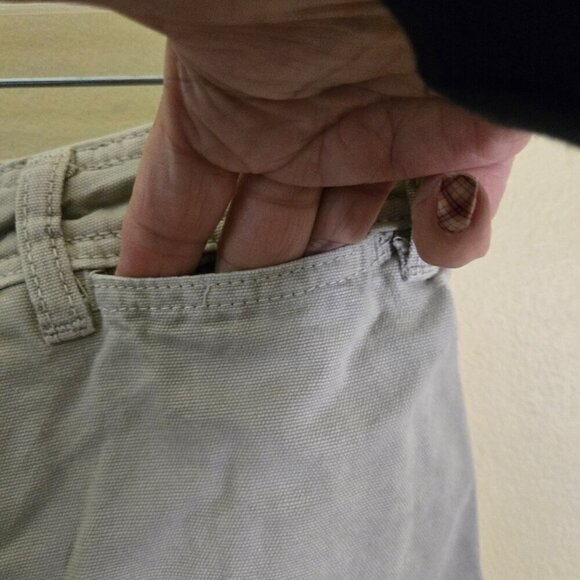 Free People We The Free Patti High Rise Cropped Wide Leg Pants Beige Size 29 - Picture 8 of 10